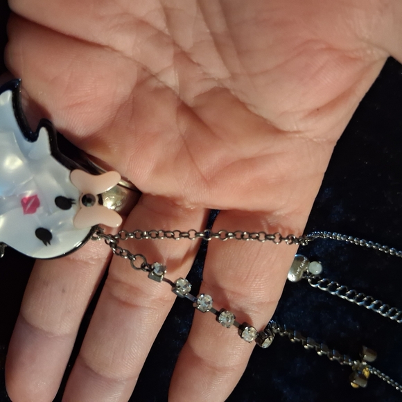 Betsey Johnson Black and White Crescent - Picture 5 of 11